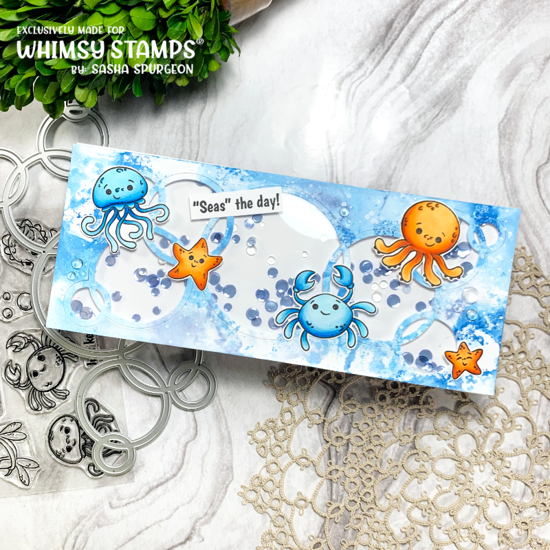 Baby Sea Creatures Clear Stamps - Whimsy Stamps