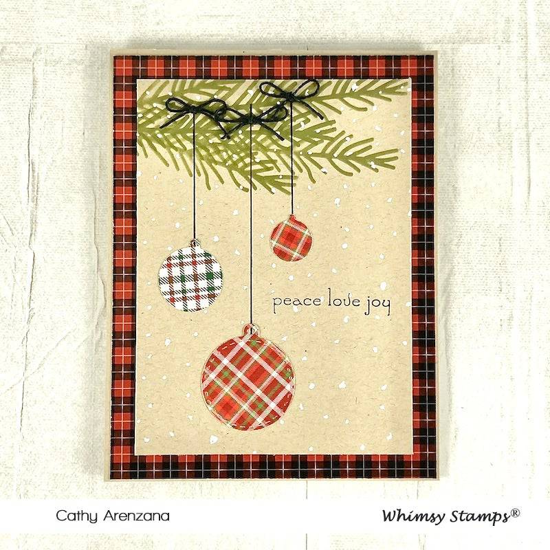 6x6 Paper Pack - Tartan - Whimsy Stamps