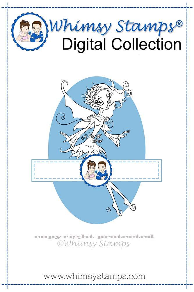 Fairy Kira - Digital Stamp - Whimsy Stamps