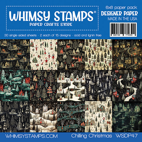 6x6 Paper Pack - Chilling Christmas - Whimsy Stamps