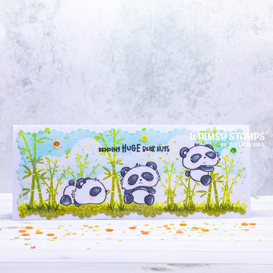 Panda Butt Clear Stamps - Whimsy Stamps