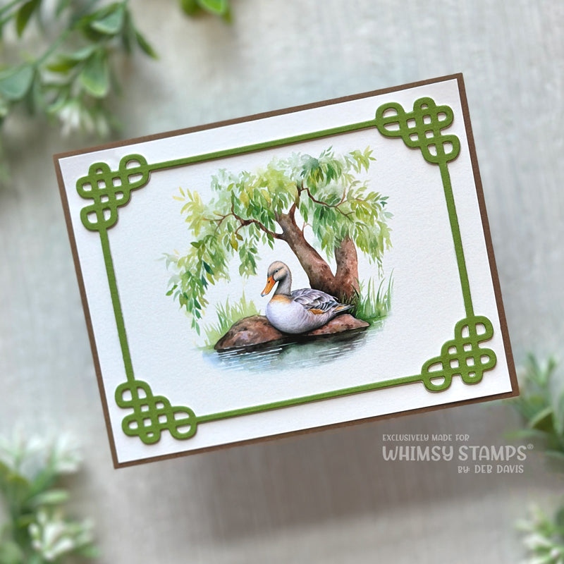**NEW Quick Card Fronts - Duck Pond - Whimsy Stamps