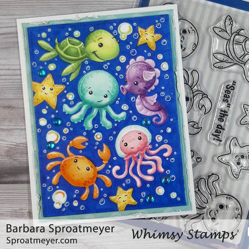 Baby Sea Creatures Clear Stamps - Whimsy Stamps