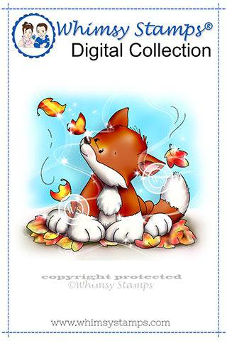 Autumn Fox Kit - Digital Stamp - Whimsy Stamps
