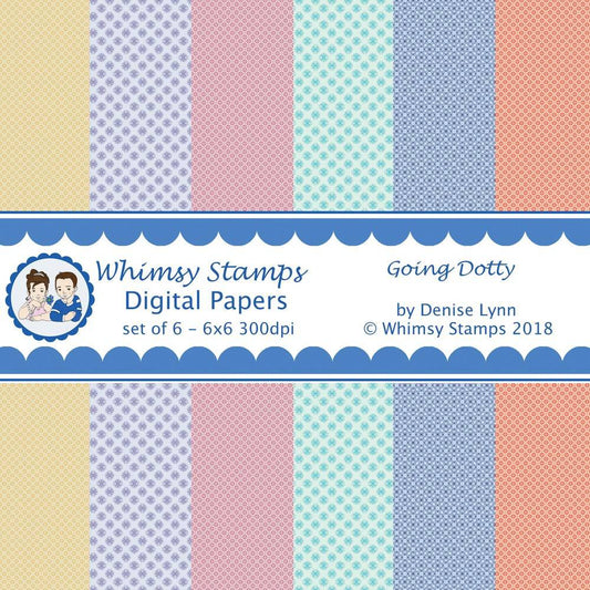 Going Dotty Papers - Digital Papers - Whimsy Stamps